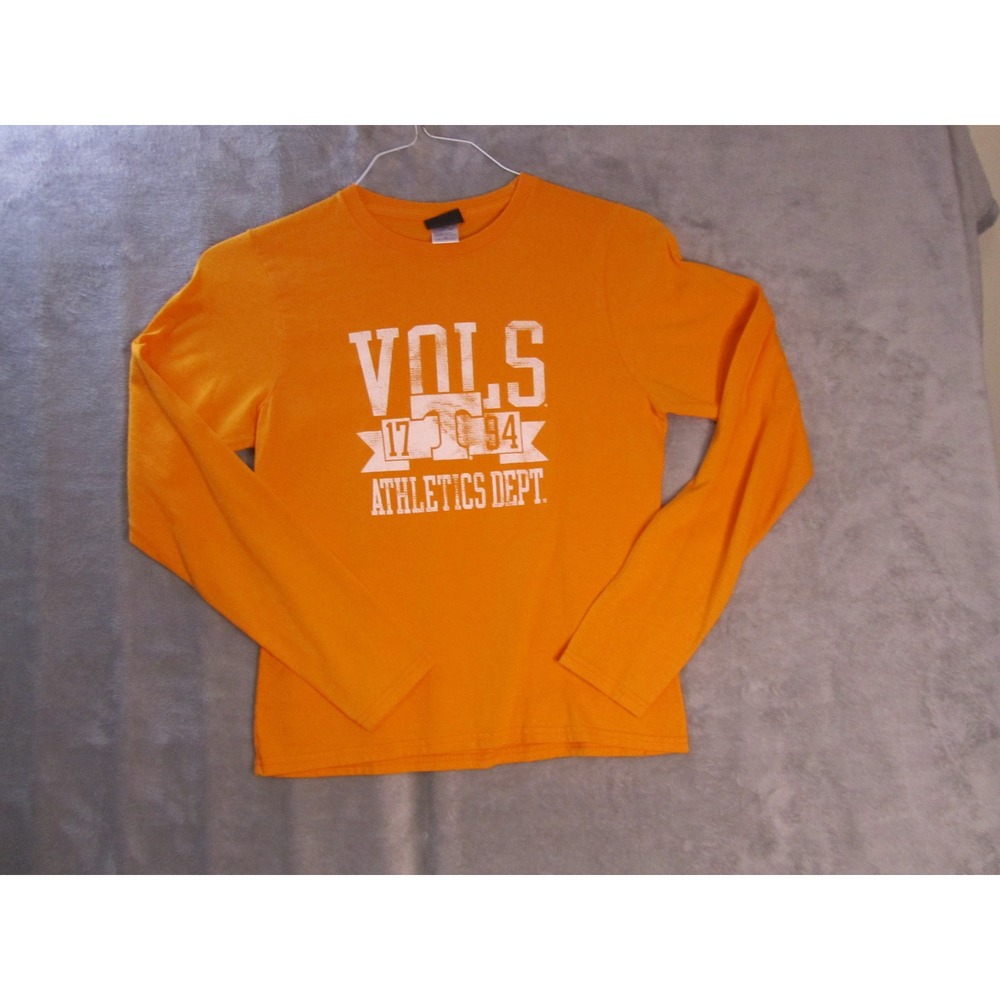 Tennessee Volunteers Vols Athletics Dept Long Sleeve Orange T-Shirt Mens Small